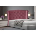 Ver imagem 2 de Cabeceira de Cama Box Malibu Queen 160 Cm Suede Rosa Bebê do Lar Móveis
