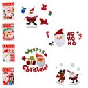 Ver imagem 1 de Adesivo Gel Natalino Kit 4 Uni Decoraçao Casa Janela Enfeite Vidro Janela Geladeira Loja Vitrine Fim