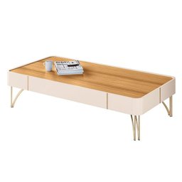 Aparador Vivant e Mesa de Centro Cadenza Off White Cinamomo – Hb Móveis - 3