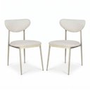 Ver imagem 1 de Kit 2 Cadeiras Safira Jantar Base Aço Carbono Espuma D28 - Champagne