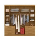 Ver imagem 4 de Conjunto Quarto de Casal Guarda-Roupa 6 Portas 6 Gavetas e Painel para TVs 43" Espresso Móveis