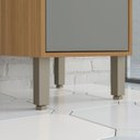 Ver imagem 6 de Balcão 400 1 Porta com Tp Colors Cinza/Freijó/Moss