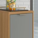 Ver imagem 5 de Balcão 400 1 Porta com Tp Colors Cinza/Freijó/Moss