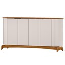 Ver imagem 3 de Kit Aparador Buffet com Cristaleira para Sala de Jantar Verbena N01 Off White Ypê - Lyam Decor