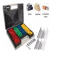 Ver imagem 4 de Kit Jogo 300 Brocas Bits Philips Fenda Pontas Buchas Colorida para Fixar e Furar com Maleta Completo