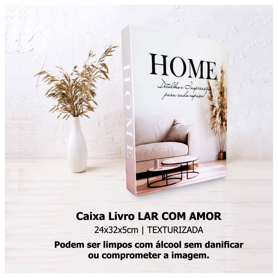 Caixa Livro Decorativa Porta Objeto Home 24x32x5cm - 4