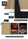 Ver imagem 7 de 2 Quadros A3 Stranger Things Luzes com Vidro e Moldura Preta:A3