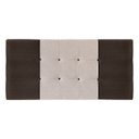 Ver imagem 1 de Painel Estofado Mini Cooper 195 Cm para Cama Box Quarto Casal King Size Suede Marrom/bege