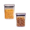 Pote Hermético Quadrado 1.000ml - Kit 2 Peças - Paramount - 1