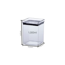 Pote Hermético Quadrado 1.000ml - Kit 2 Peças - Paramount - 2