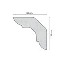 Ver imagem 3 de Roda Teto C40 Perfil de Poliestireno Homestar Branco