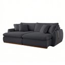 Ver imagem 5 de Sofá-cama 2 Lugares Retrátil Reclinável 190cm Veludo com Molas Ensacadas Apolo Yescasa