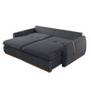 Ver imagem 6 de Sofá-Cama 2 Lugares Retrátil Reclinável 190cm Veludo com Molas Ensacadas Apolo Yescasa