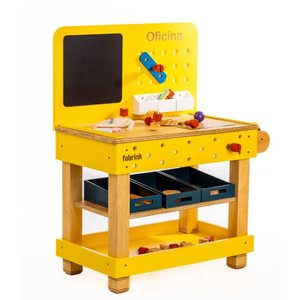 Oficina Infantil de Madeira Amarela Fabrink