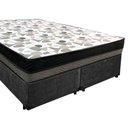 Ver imagem 4 de Cama Box Casal Suede Bipartido + Colchão Ortobom Iso Dupla Face 60x138x188 Cor:preto