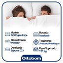 Ver imagem 2 de Cama Box Casal Suede Bipartido + Colchão Ortobom Iso Dupla Face 60x138x188 Cor:preto
