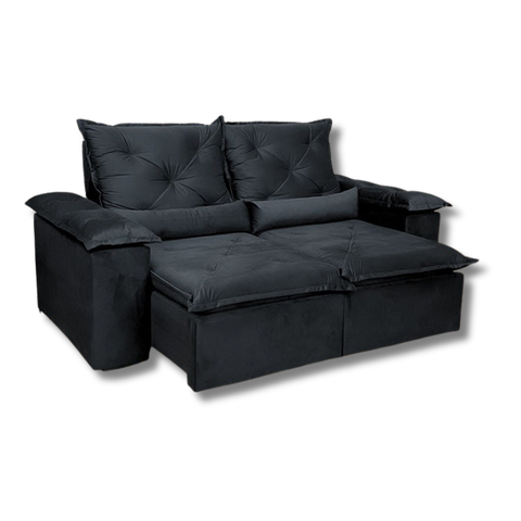 Sofá Retrátil Reclinável Confortável Várias Cores e Tamanhos Cor:preto;tamanho:2,50