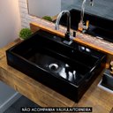 Ver imagem 2 de Cuba Pia de Apoio para Banheiro Retangular 55cm Ivy C08 Preto - Mpozenato