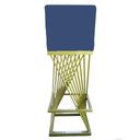 Ver imagem 5 de Kit 10 Banquetas Luma Base de Ferro Sued Azul Marinho - D'classe Decor