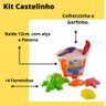 Kit 10 Balde de Areia Brinquedo de Praia Infantil Sortido - 4