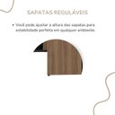 Ver mais imagens de Conjunto Escritório Completo 3 Peças 1 Mesa em L Tamburato Marrom/Nogal/Preto Artany