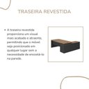 Ver imagem 7 de Conjunto Escritório Completo 3 Peças 1 Mesa em L Tamburato Marrom/Nogal/Preto Artany