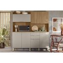 Ver imagem 3 de Kit de Cozinha Compacta Pitaya C/ 7 Portas e 2 Gavetas 178cm Amendola/nude Prime Tx - Demóbile