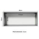 Ver imagem 4 de Armário Aéreo 80cm 1 Porta Basculante Nice Madesa