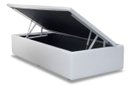 Ver imagem 1 de Cama Box Baú Solteiro 88 - Bello Box Tecido Sintético Branco