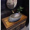 Ver imagem 2 de Cuba Apoio Evier Pietra Bruta Lavabo Banheiro Rústico Rock