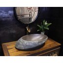 Ver imagem 3 de Cuba Apoio Evier Pietra Bruta Lavabo Banheiro Rústico Rock