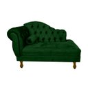 Ver imagem 2 de Kit Divã Recamier Sofá Imperial 120 Cm + 2 Poltronas Suede:verde