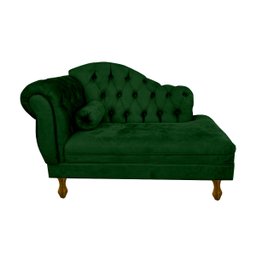 Kit Divã Recamier Sofá Imperial 120 Cm + 2 Poltronas Suede:verde - 2