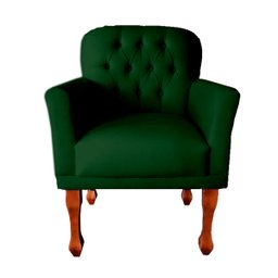 Kit Divã Recamier Sofá Imperial 120 Cm + 2 Poltronas Suede:verde - 3