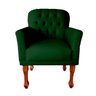 Kit Divã Recamier Sofá Imperial 120 Cm + 2 Poltronas Suede:verde - 3
