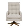 Poltrona Amamentação Clarice Giro/Balanço TM703 Decor Loppes Poltrona Amamentacão Balanço Decorativa Creme - 4