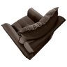 Poltrona do Papai Reclinável King Veludo Marrom Chocolate - Star Confort - 5
