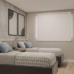 Persiana Cortina Rolo Tecido Blackout Liso Branco 1,70m X 1,40m - Sala Quarto Escritório - Blecaute - 2