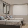Persiana Cortina Rolo Tecido Blackout Liso Branco 1,70m X 1,40m - Sala Quarto Escritório - Blecaute - 2