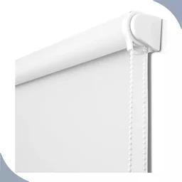 Persiana Cortina Rolo Tecido Blackout Liso Branco 1,70m X 1,40m - Sala Quarto Escritório - Blecaute - 1