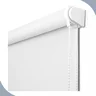 Persiana Cortina Rolo Tecido Blackout Liso Branco 1,70m X 1,40m - Sala Quarto Escritório - Blecaute - 1