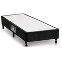 Ver imagem 1 de Cama Box Base Solteiro Lux Chenille Black (78x188x23) - Castor
