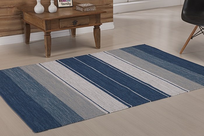 Tapete Kilim Basar 200x250 Azul - 2