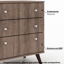Ver imagem 2 de Cômoda com 3 Gavetas Retrô - Rústico