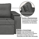 Ver imagem 6 de Sofá Retrátil e Reclinável 3 Lugares com Porta Copos 230cm Tobago Yescasa