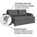 Ver mais imagens de Sofá Retrátil e Reclinável 3 Lugares com Porta Copos 230cm Tobago Yescasa