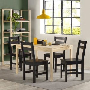Mesa de Madeira Maciça com 4 Cadeiras Mandacaru Cabecasa MadeiraMadeira