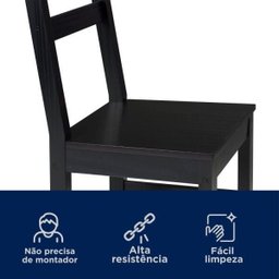 Mesa de Madeira Maciça com 4 Cadeiras Mandacaru Cabecasa MadeiraMadeira - 8