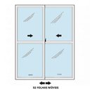 Ver imagem 3 de Porta de Alumínio Maxx de Correr 2 Folhas Móveis Preto - 210x160