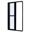 Ver imagem 4 de Porta de Alumínio Maxx de Correr 2 Folhas Móveis Preto - 210x160